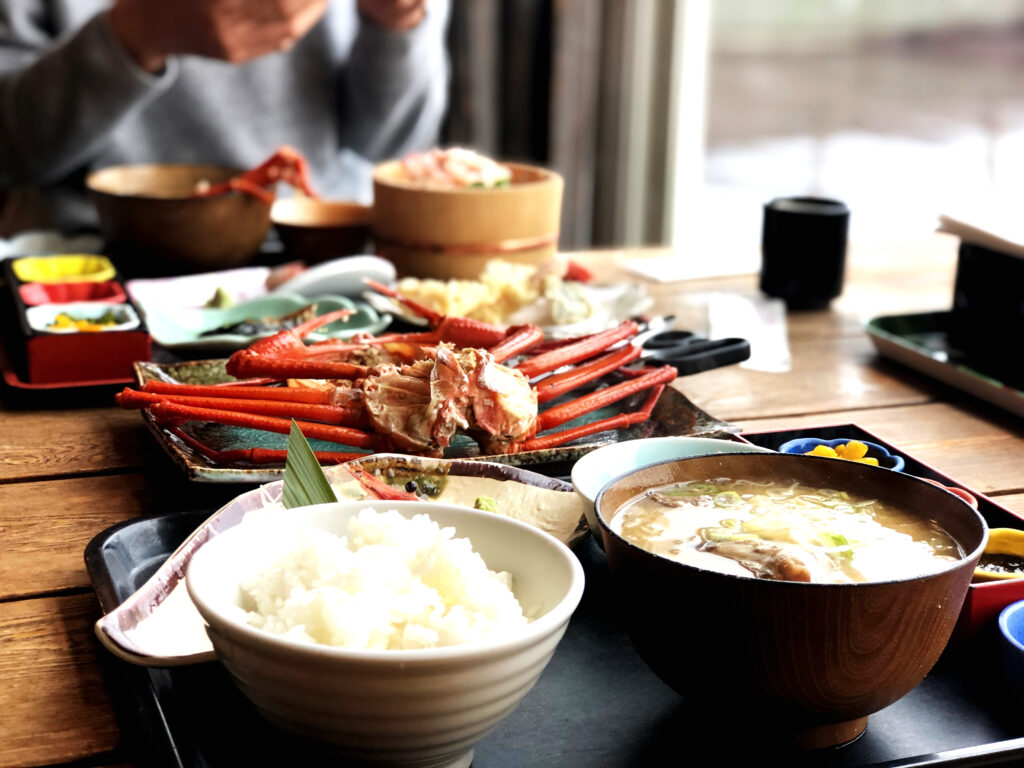 テーブルの上の食べ物のクローズアップ